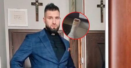 Ksiądz zaszalał na studniówce. Nagranie obiegło sieć