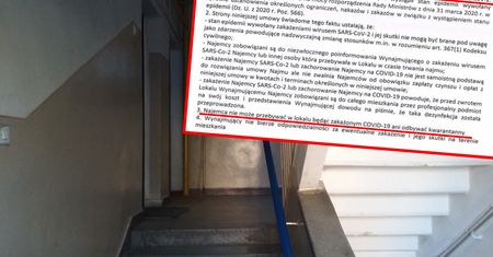 Wynajmujący przestraszył się kwarantanny. Kazał lokatorom opuścić mieszkanie