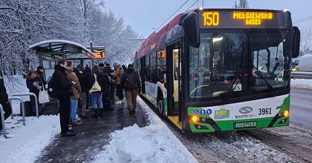 To był pechowy poranek dla pasażerów trolejbusu linii nr 150