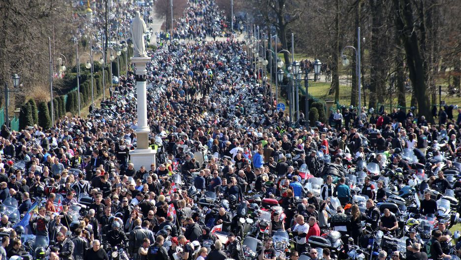 Zlot motocyklistów w Częstochowie