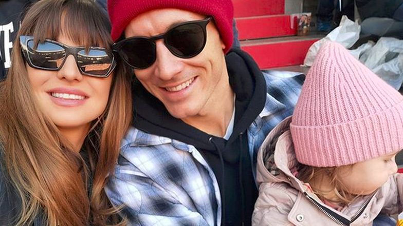 Anna, Robert i Klara Lewandowscy