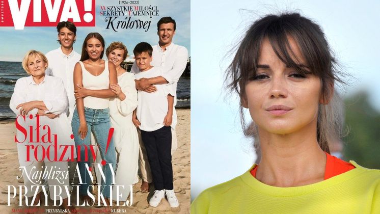 Rodzina Anny Przybylskiej na wspólnej okładce "Vivy!"