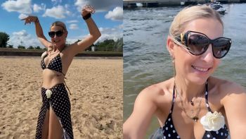 Magdalena Narożna ZALOTNIE kręci bioderkami w bikini w groszki: "Boska Latynoska" (FOTO)