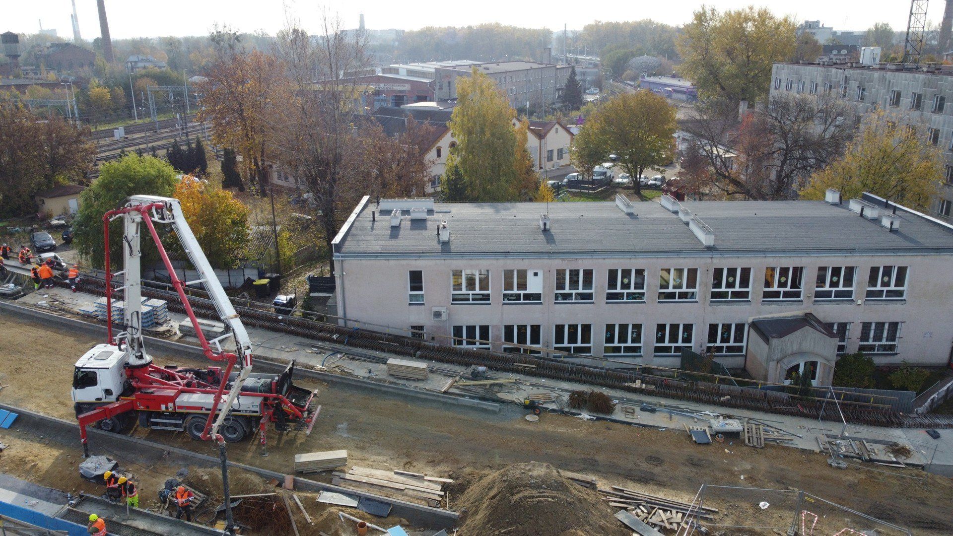 Przedszkole kilka metrów od nowego wiaduktu. Rodzice mają obawy, MZD: &#34;wszystko zgodnie ze sztuką&#34;