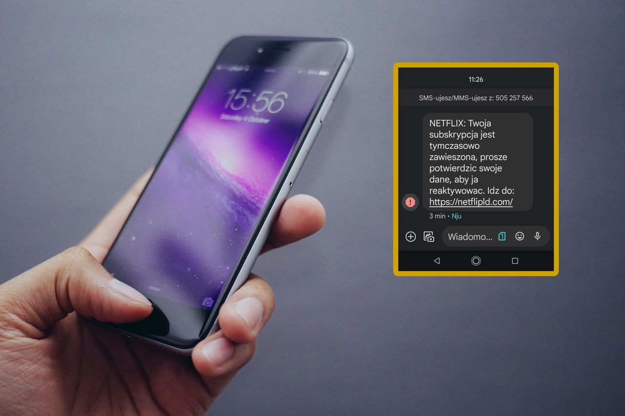 Fałszywy SMS o Netfliksie