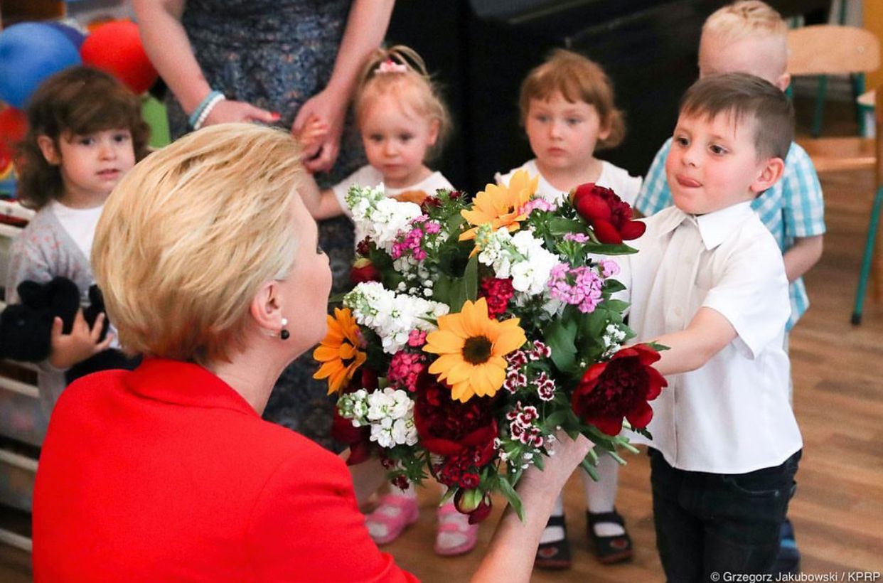 Agata Duda spotkała się z dziećmi z okazji Dnia Matki