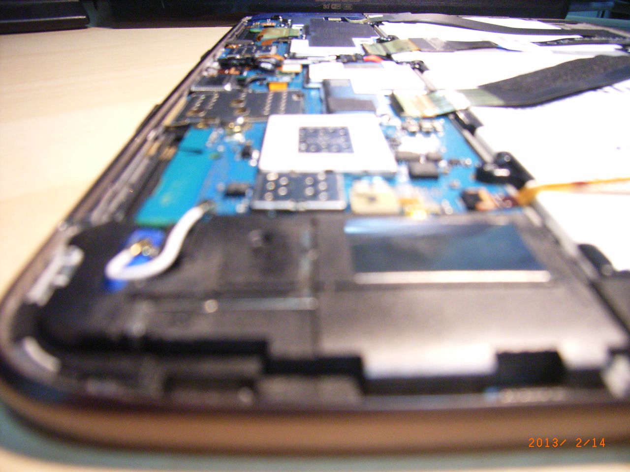 Galaxy Note 10.1 - próba nieco artystycznego ujęcia płyty głównej