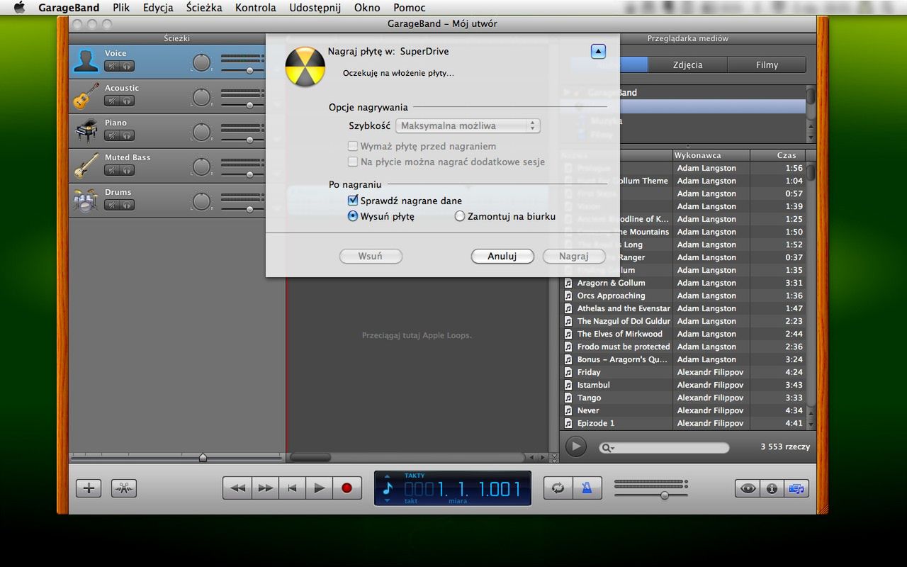 Nagrywanie na płytę