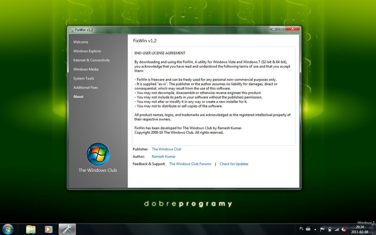 FixWin - o programie