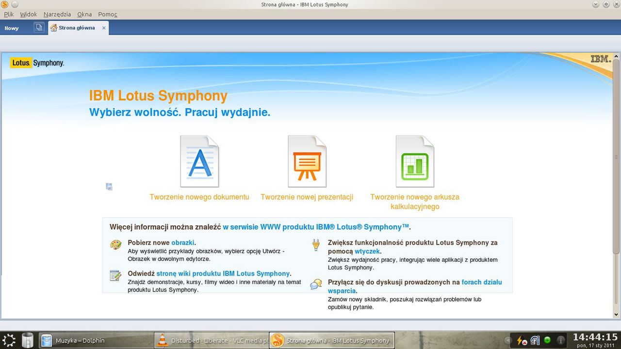 IBM Lotus Symphony - niedoceniany fork OpenOffice