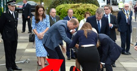 Weteran upadł na ziemię. Z pomocą przyszedł mu książę William