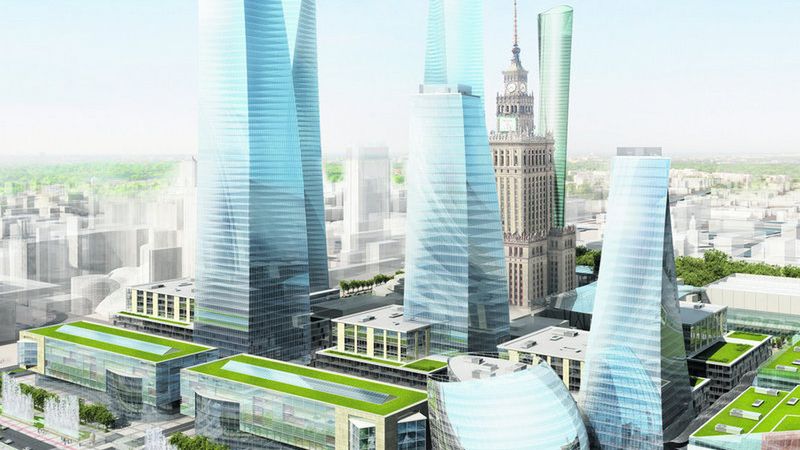 Tak wyglądał wstępny projekt zabudowy ścisłego centrum z budynkami do 300 m