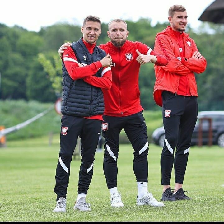 Tymoteusz Puchacz na treningu reprezentacji Polski