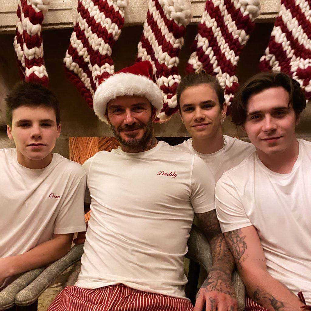 David Beckham z synami - Boże Narodzenie 2019