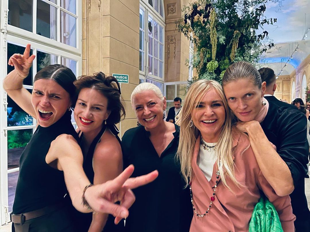 Joanna Horodyńska, Maja Ostaszewska, Monika Olejnik na imprezie Vogue Polska