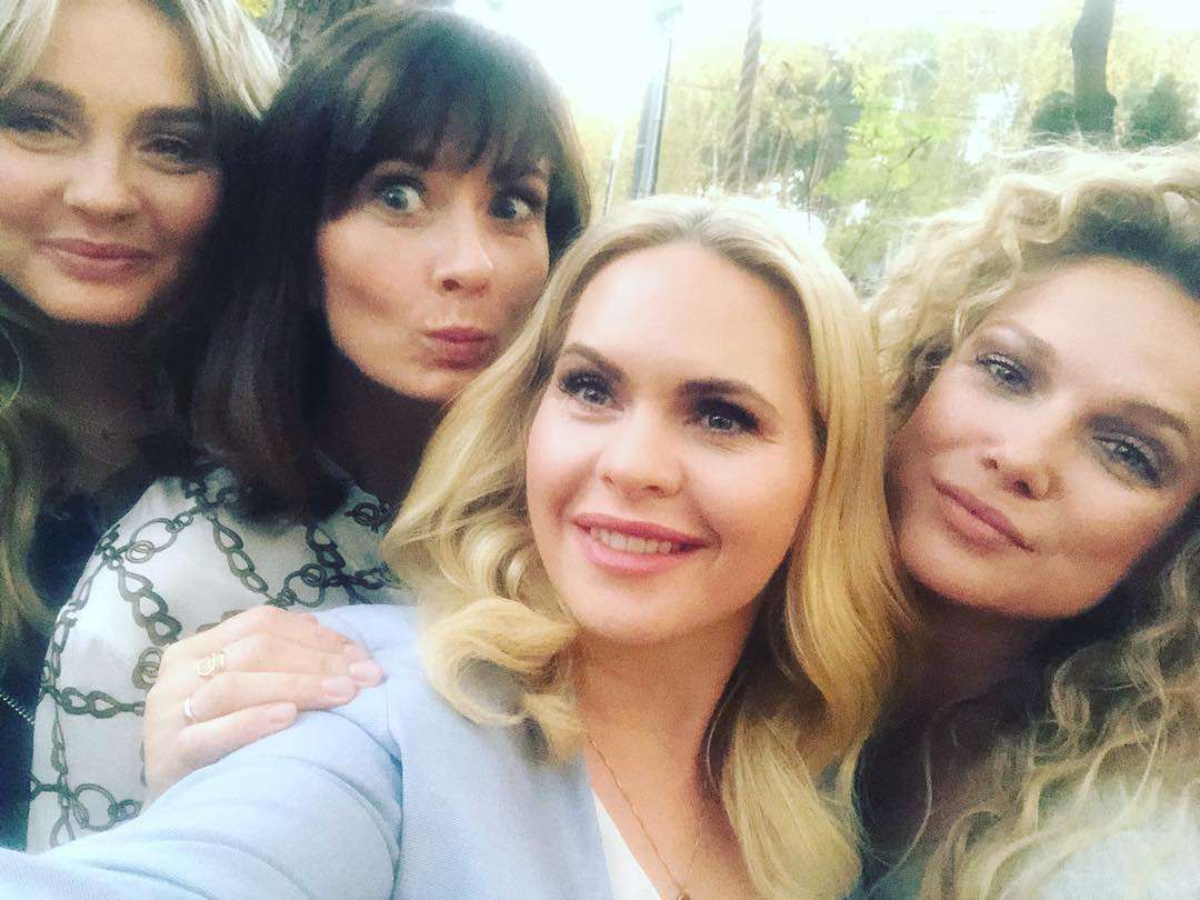 Małgorzata Socha, Magdalena Stużyńska, Joanna Liszowska, Anita Sokołowska - plan "Przyjaciółek", 13 sezon