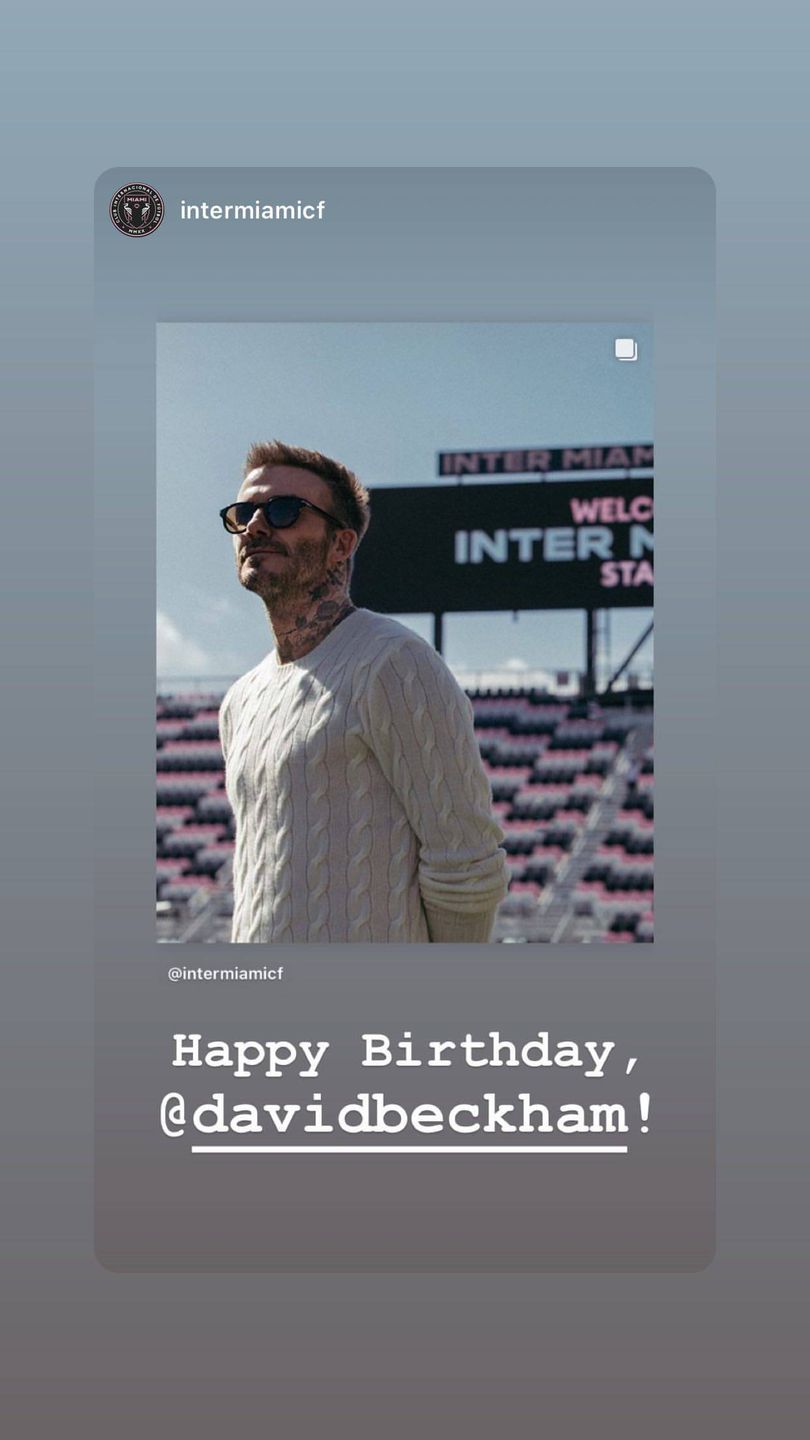 David Beckham - życzenia urodzinowe