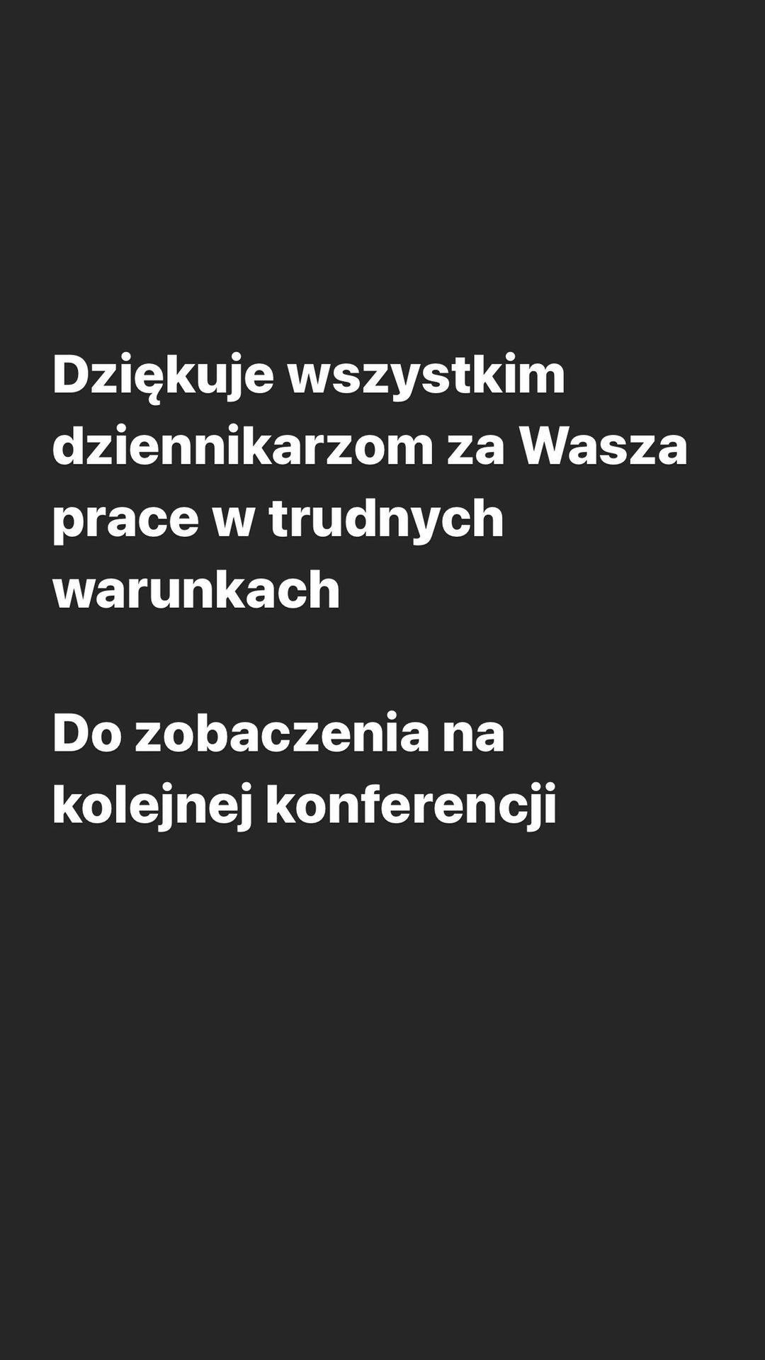 Marta Manowska - oświadczenie