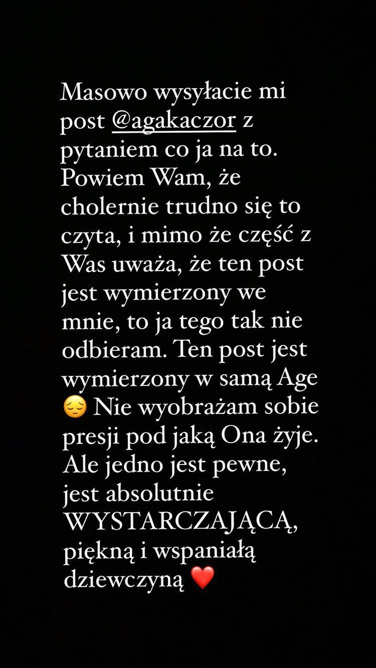 Zofia Zborowska komentuje wpis Kaczorowskiej