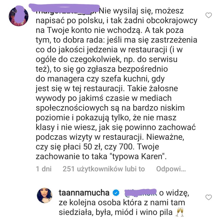 Anna Mucha dyskutuje z internautami