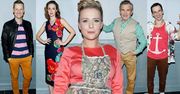 Aneta Zając w fartuszku, młody tata Marcin Mroczek, dawno niewidziany Marek Włodarczyk na pokazie prasowym najnowszej sztuki teatralnej
