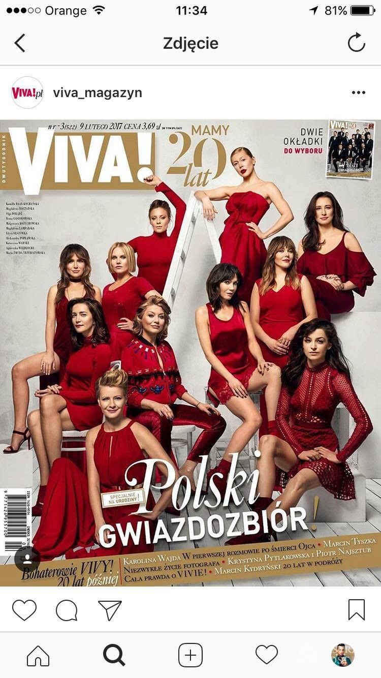 Okładki magazynu VIVA! z gwiazdami. Luty 2017