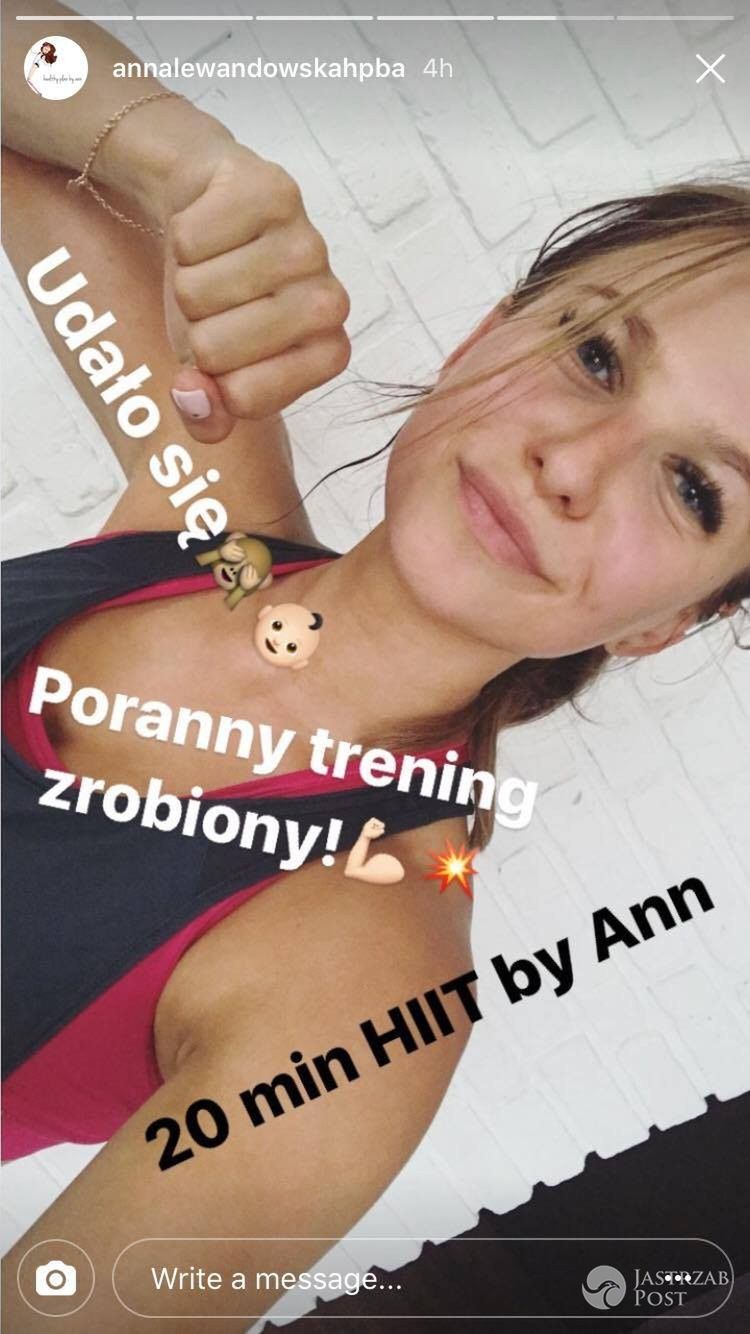 Anna Lewandowska bez makijażu