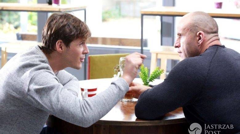 M jak miłość odcinek 1195, Marcin (Mikołaj Roznerski), Andrzejek (Tomasz Oświeciński), fot: Facebook