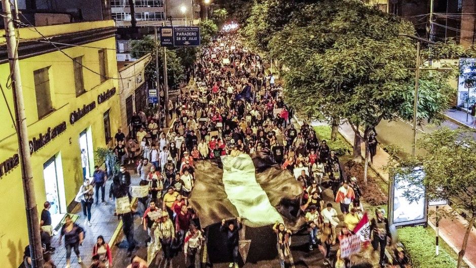 Peru: Antyrządowy protest w Limie.