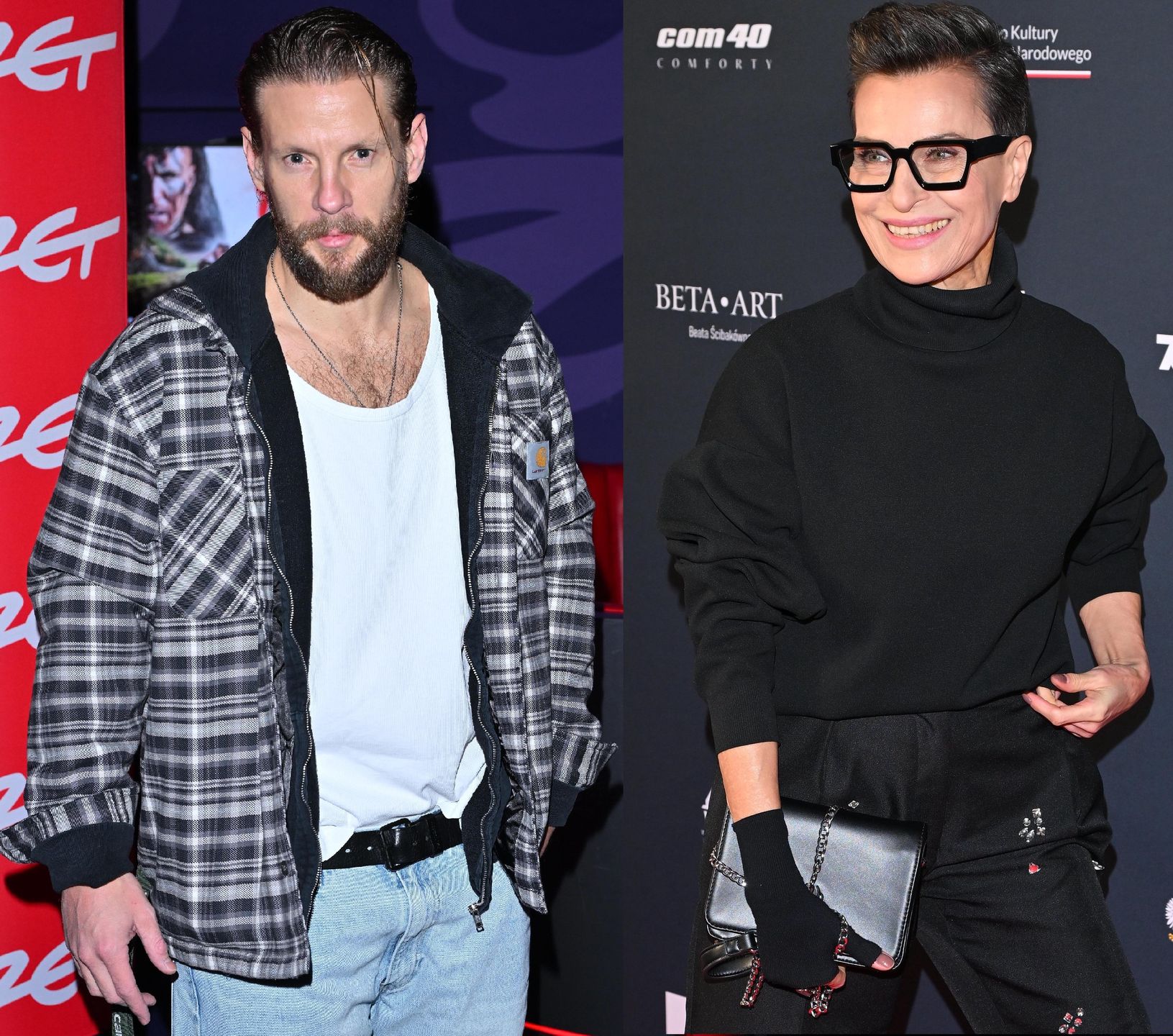 Sebastian Fabijański i Danuta Stenka