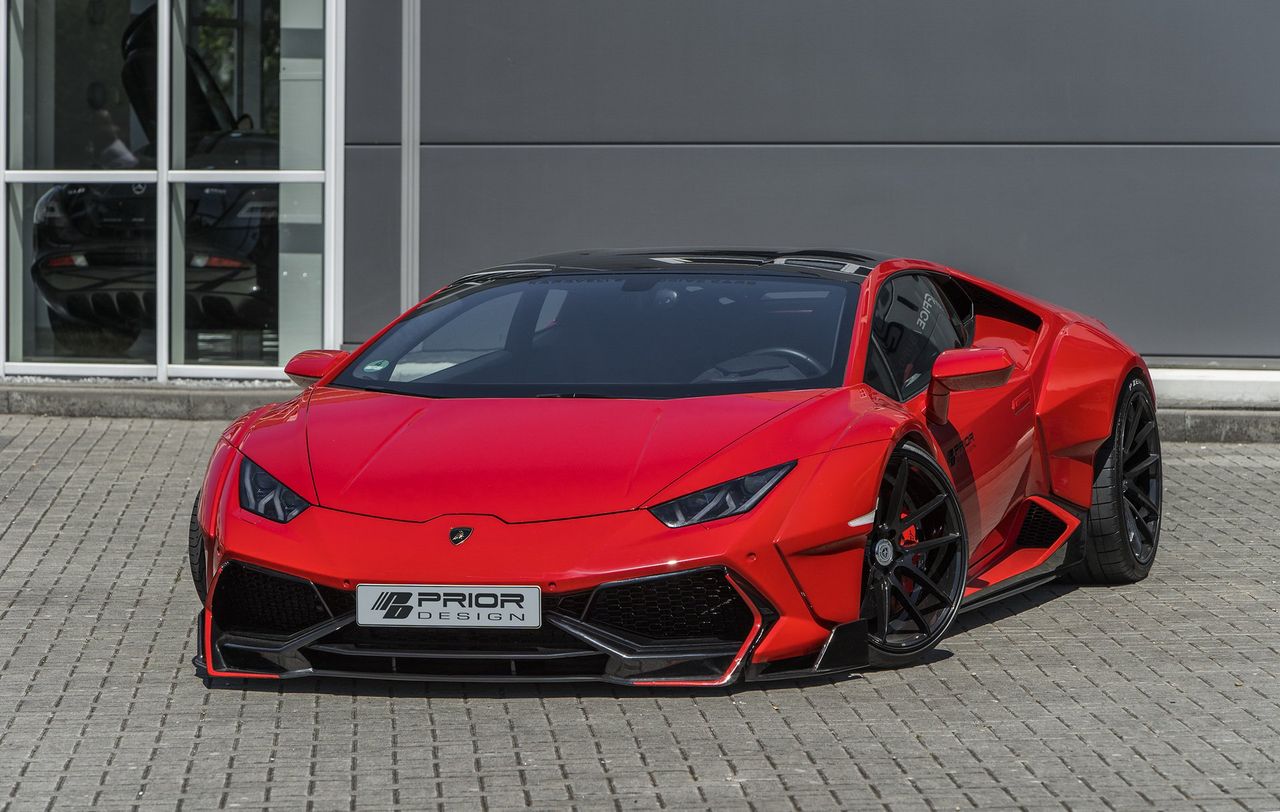 Ekstremalne Lamborghini Huracan od Prior Design. Przede wszystkim szeroko