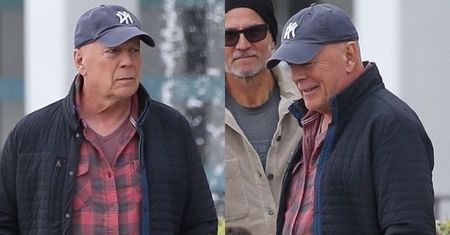 Nieuleczalnie chory Bruce Willis zauważony na spacerze. Aktor spędził czas z przyjaciółmi (ZDJĘCIA)
