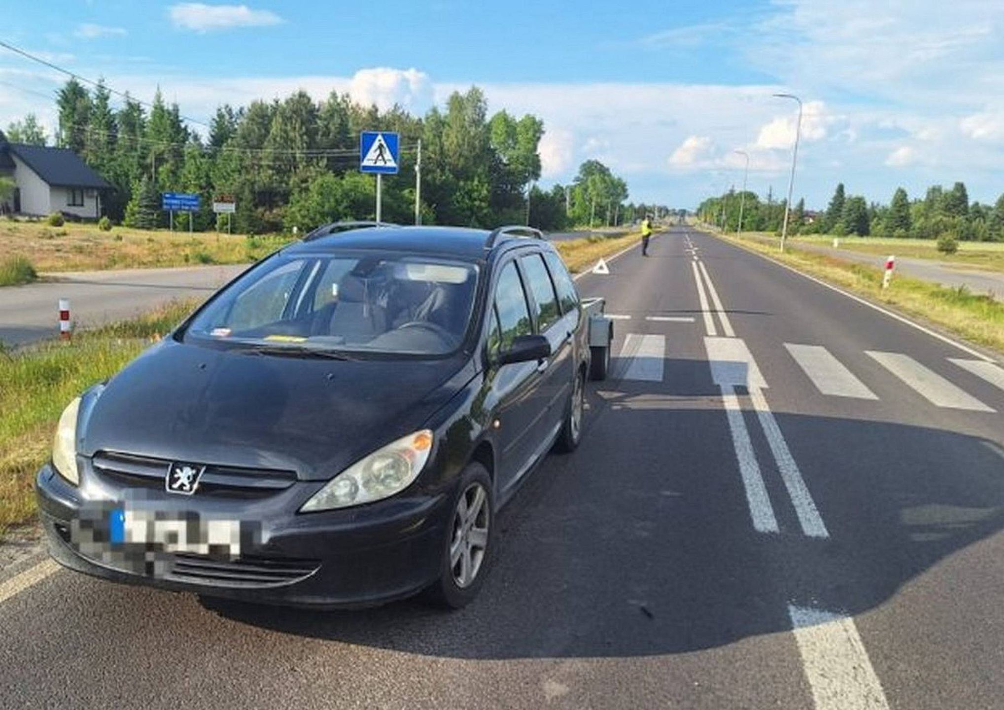 Potrącenie 13-latka na przejściu dla pieszych w Szczekarkowie