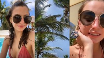Julia Wieniawa w skromnych okularach Gucci za prawie 3 tysiące pozdrawia z Zanzibaru (ZDJĘCIA)