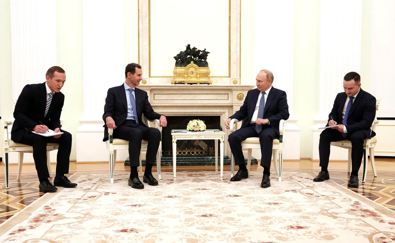 Meetings between Assad and Putin in July 2024.