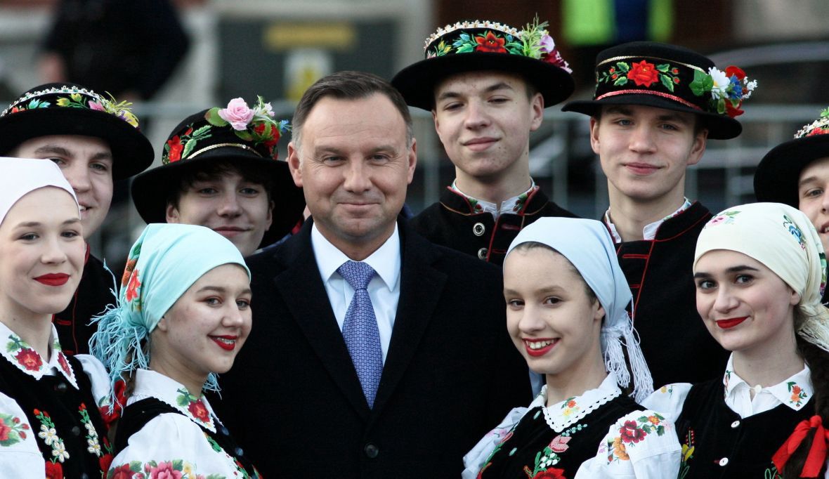 Prezydent RP Andrzej Duda podczas spotkania z mieszkańcami Gorzowa Wielkopolskiego. 1 kwietnia 2019 roku