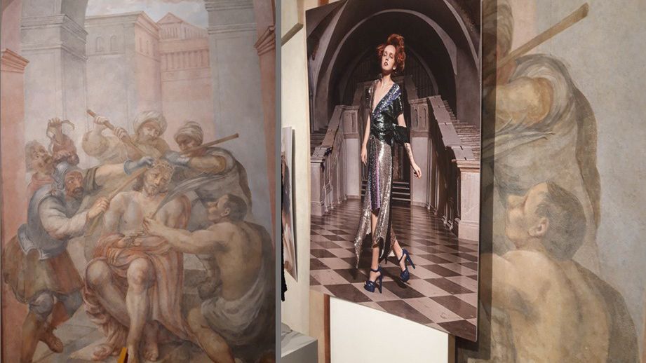 wystawa modowa w krypcie kościoła