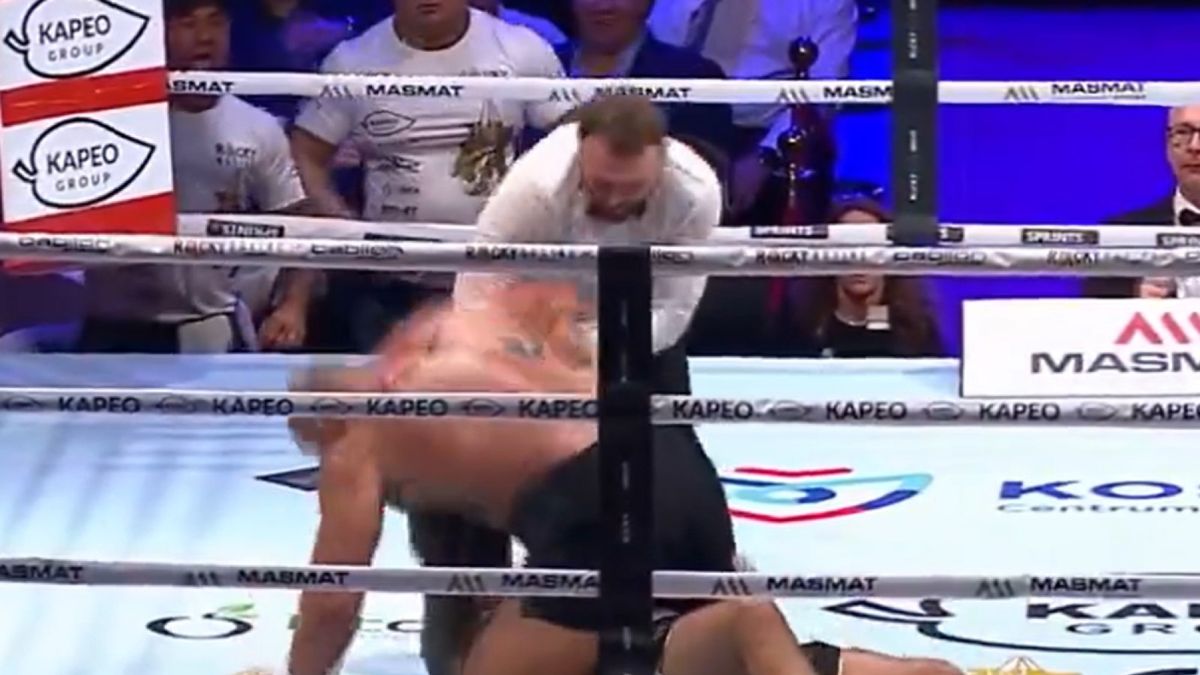 Na zdjęciu: walka Marcin Sianos - Artur Bizewski