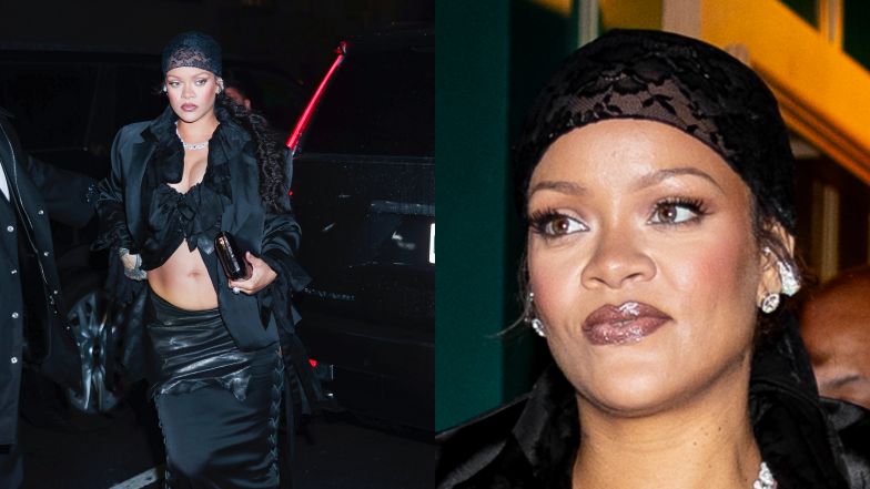 Rihanna odsłania ciążowy brzuch na after party po Met Gali