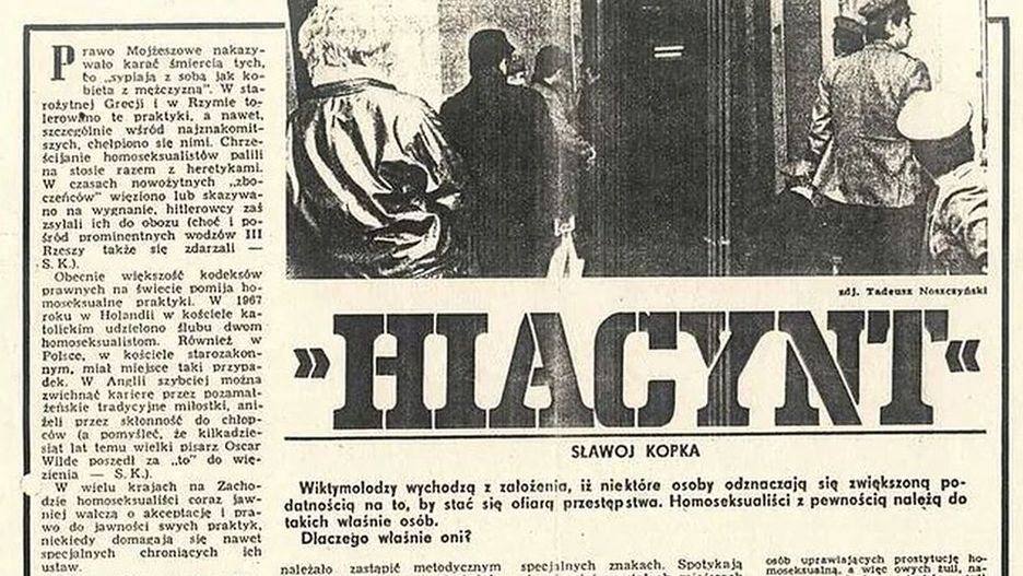 Artykuł o akcji "Hiacynt" z tygodnika MO "W służbie narodu" z 1986 roku (Domena publiczna)