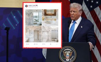 Trump pochwalił się remontem łazienki w Białym Domu