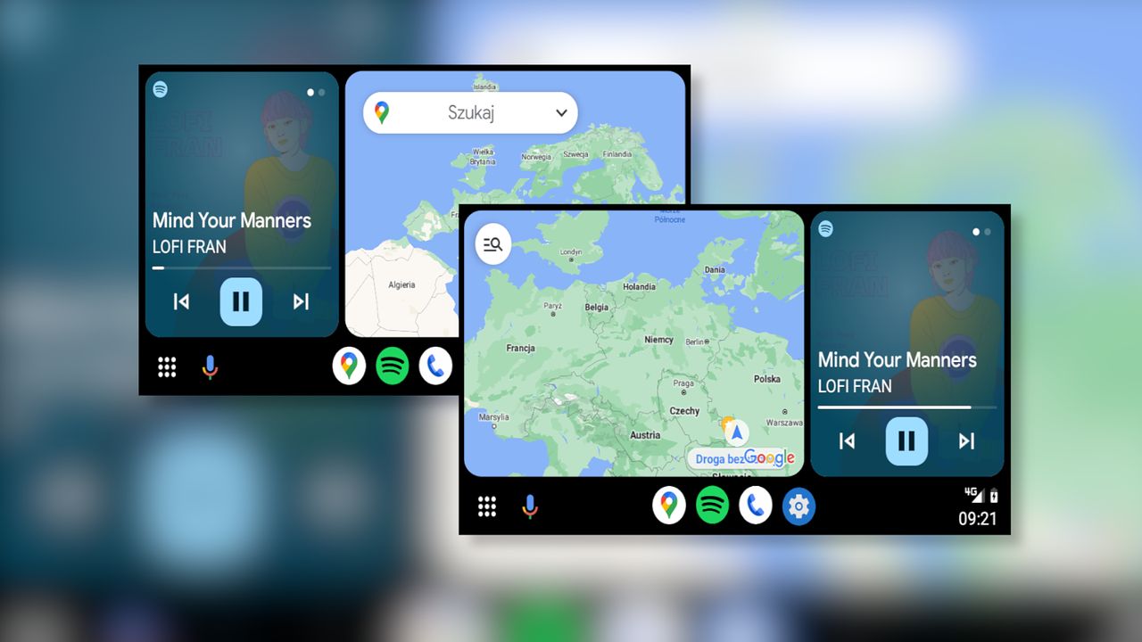 Android Auto: jak zmienić stronę wyświetlania mapy?