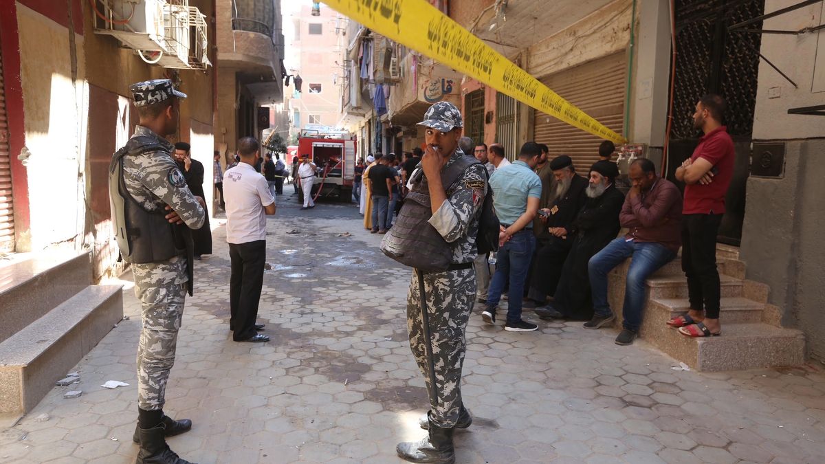 Pożar kościoła w Egipcie