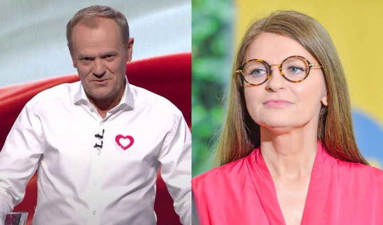 Irena Kamińska-Radomska ocenia prezencję Donalda Tuska podczas debaty 