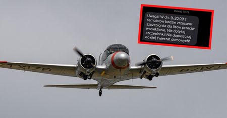 Szczepionki spadną z samolotów. Alert RCB: "Nie dotykaj"