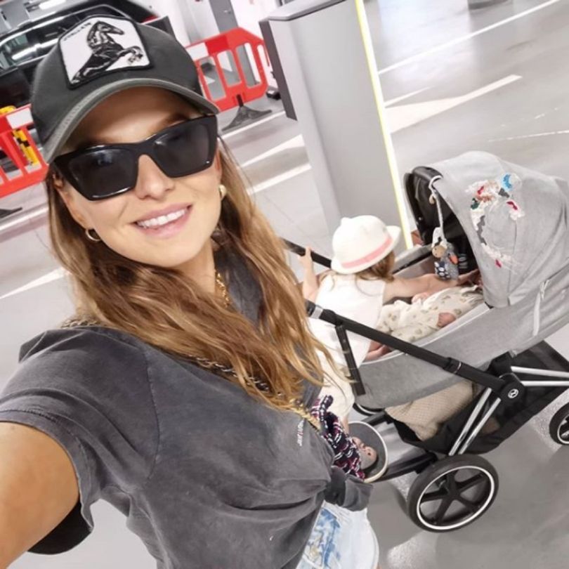Anna Lewandowska z dziećmi