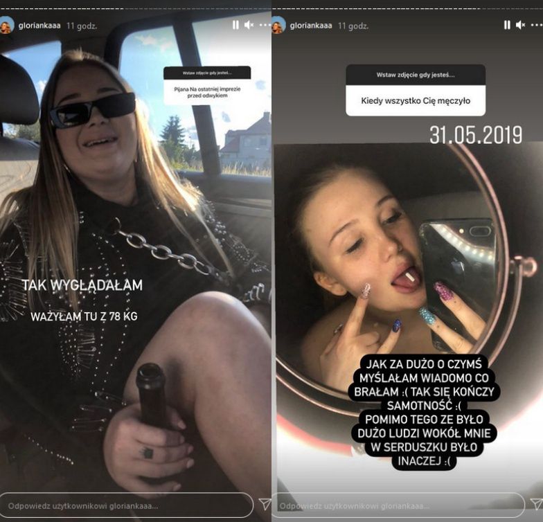 Glorianka wspomina okres uzależnienia