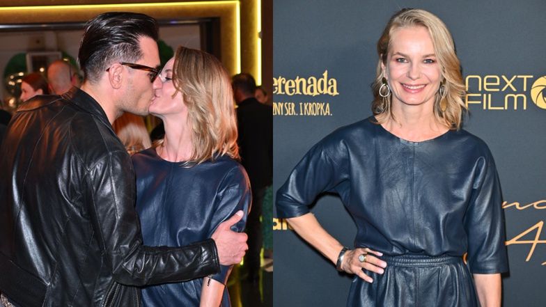 Magdalena Cielecka na premierze filmu "Drużyna A(A)"