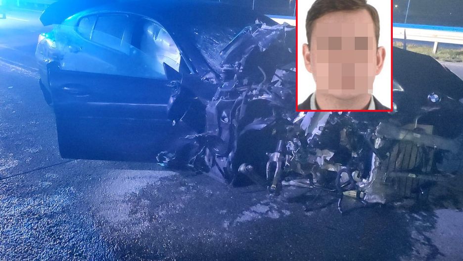 kierowca bmw, wypadek A1