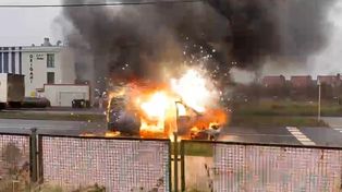 Koszalin: Pożar samochodu na ul. Szczecińskiej